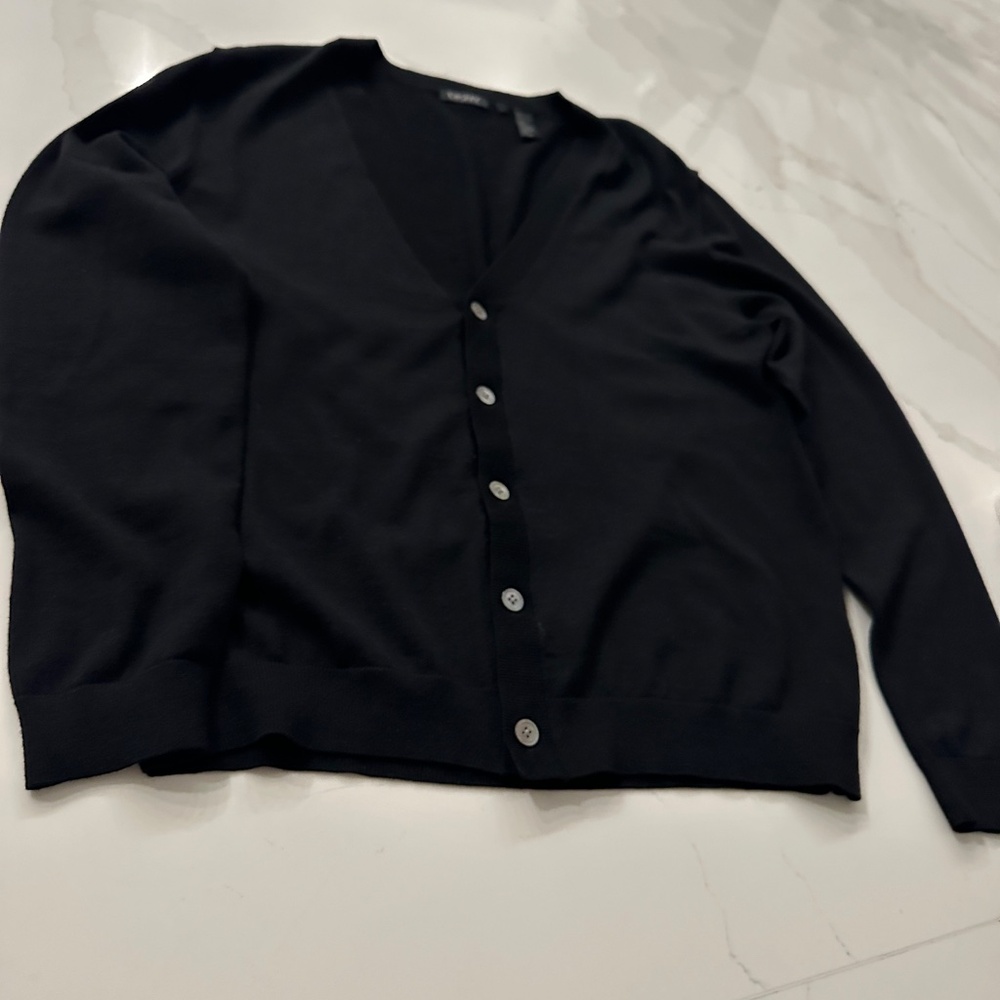 Brand new Men Large Black Merlino Wool sweater size Large
